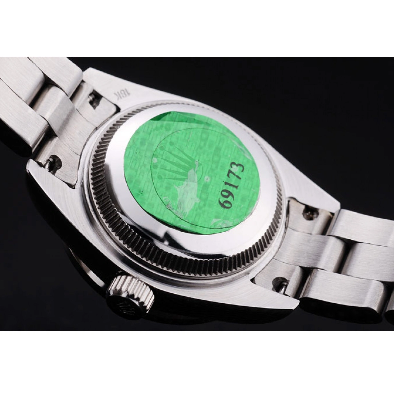 Aaa replica watch Polished Rolex Silver Datejust Bezel Diamonds Silver Dial 7474 1028